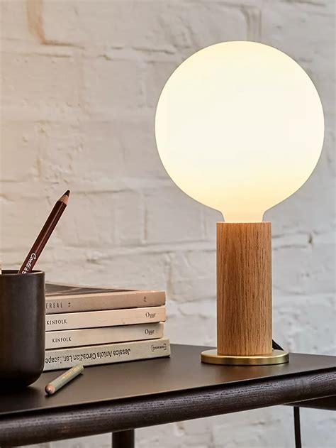 Tala Knuckle Table Lamp With Sphere Iv 8w Es Led Dim To Warm Globe Bulb