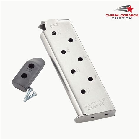 Chip Mccormick 1911 Match Grade 45 Acp 8 Round Magazine With Pad The