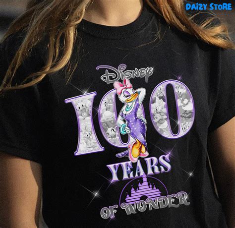 Daisy Duck T Shirt To Celebrate 100 Years Of Disney Wonder