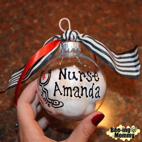 Diy Personalized Nurse Christmas Ornament