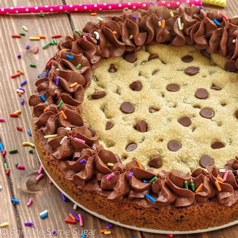 The Best Chocolate Chip Cookie Cake Sprinkle Some Sugar