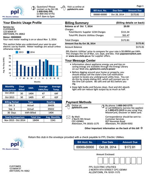 Utility Bills Template