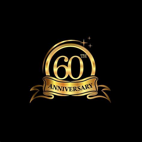 60 Year Anniversary Celebration Anniversary Classic Elegance Golden
