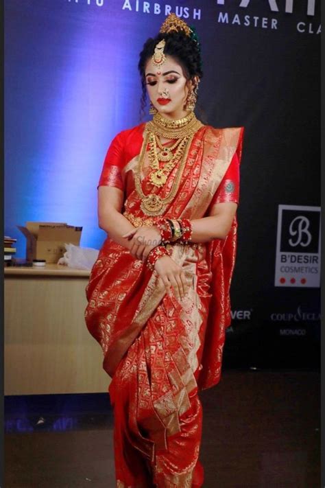 Beautiful Nauvari Sarees We Spotted On These Real Maharashtrian Brides Indian Bridal Fashion