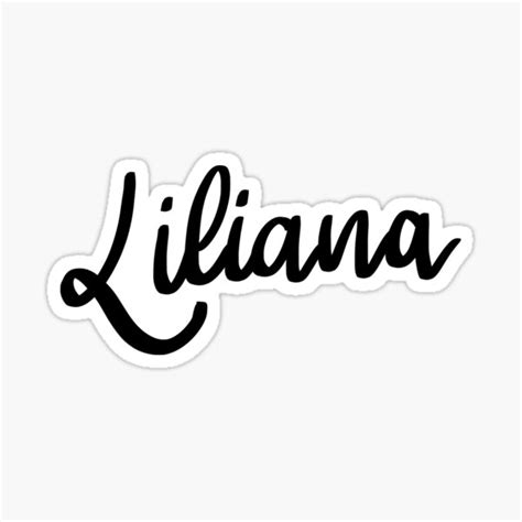 Liliana Sticker By Ellietography Redbubble