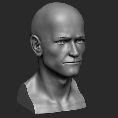 Manly Man Bust 3d Model 3d Printable Cgtrader