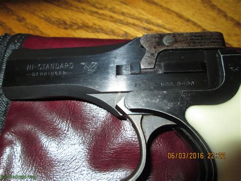 Pistols Hi Standard 22 Cal Derringer