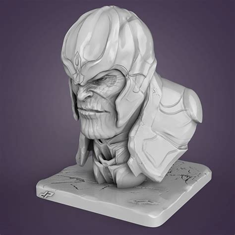 Modelo De Impressão 3d De Busto De Thanos Endgame