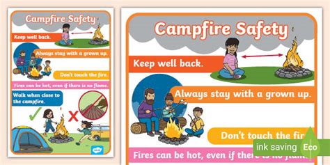 Campfire Safety Poster Teacher Made