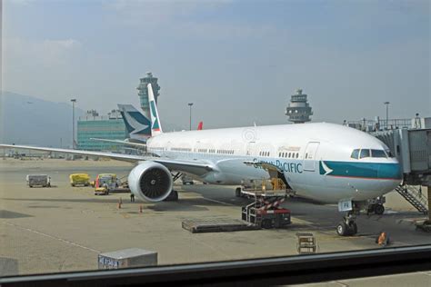 Cathay Pacific Airlines In The Hong Kong International Airport