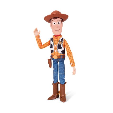 Disney Pixar Toy Story 4 Sheriff Woody With Interactive Drop Down