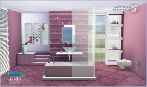 Simcredible Designs 4 Mantis Bathroom Sims 4 Updates