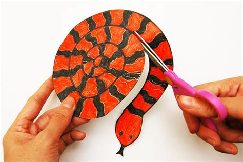 Paper Spiral Snake Kids Crafts Fun Craft Ideas