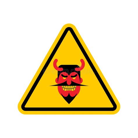 Attention Scary Clown Danger Circus Red Caution Road Sign Stock