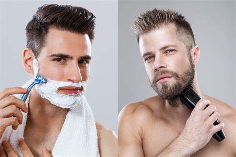 trimming vs shaving a beard differences pros cons
