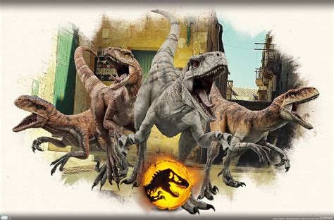 Jurassic World Dominion Atrociraptors Focal Wall Poster 22375 X