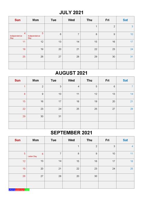 Printable 2021 Calendar 3 Months Per Page Example Calendar Printable