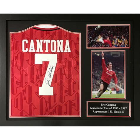 Not on facebook, not on twitter nostra.com. Eric Cantona Signed and Framed Manchester United Shirt ...
