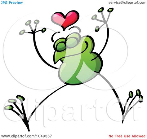 Royalty Free Rf Clip Art Illustration Of A Valentine Frog In Love 6