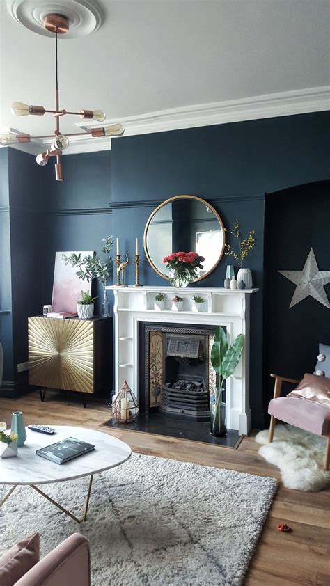 The Hague Blue Walls In The Beautiful Sitting Room Of Mylondonhome