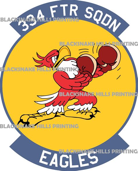 334th Fighter Squadron Patch Vector Image Files Ai Pdf Etsy