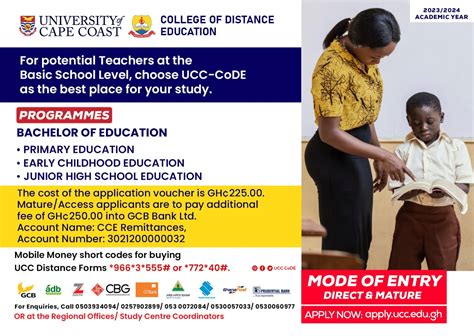University Of Cape Coast College Of Distance Education Programmes