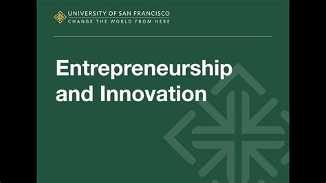 Entrepreneurship And Innovation Youtube