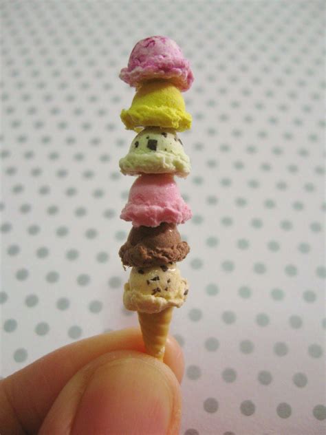 Maybe you would like to learn more about one of these? Miniatures by I Love Little Things: 6 scoop ice cream cone