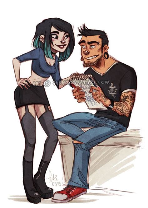 Total Drama Duncan And Gwen Kiss Fanart By Thegothgal