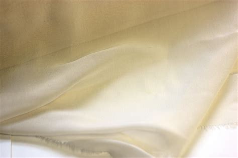 Off White Pure Silk Chiffon Fabric