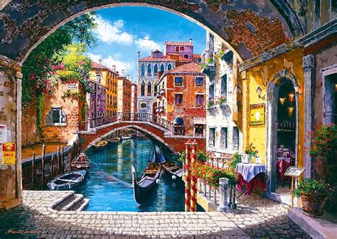 Venice Pretty Colorful Italy Travel Bonito Nice Boats Bridge