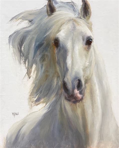 On Painting Horses Realism Today Horse Painting White Horse