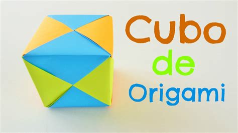 Cubo De Papel Origami Modular Sencillo Para Principiantes