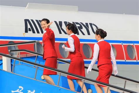Air Koryo Stewardesses All 3 Of Them North Korea Flight Attendant Uniform Flight Attendant