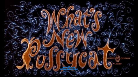 Whats New Pussycat 1965 Title Sequence Youtube