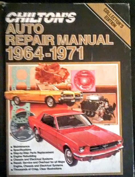Chiltons Auto Repair Manual 1964 1971 Collectors Edition