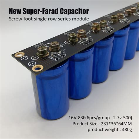 16v 83f Farad Capacitor Super Capacitor 27v 500f With Protection Board Module Ebay