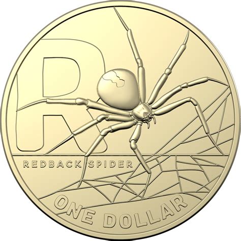 One Dollar 2021 R Redback Spider Coin From Australia Online Coin Club