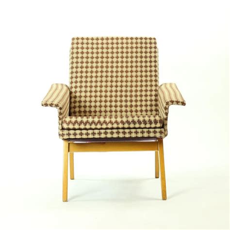 Find leather and upholstered armchairs and reading chairs in an array of styles. Brown Plaid Armchairs by Jitona, Czechoslovakia, 1960s at ...