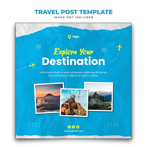 Premium Psd Travel Instagram Post Template