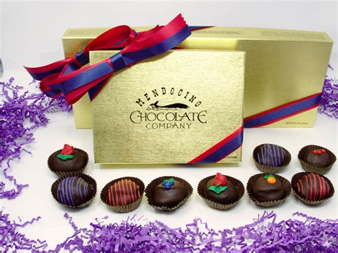 Dark Chocolate Truffle Assortment Mendocino Chocolate Company