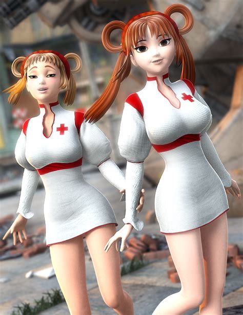 Anime Nurse Uniform For Genesis Daz 3d