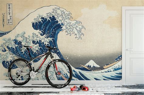 The Great Wave Off Kanagawa By Katsushika Hokusai Wall Mural 6121