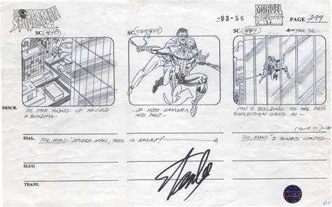 Spider Man The Animated Series Storyboard No 299 In Benjamin Sussman