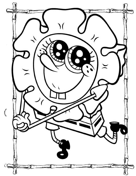 Spongebob Printable Coloring Page