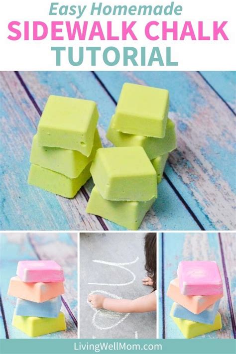 This Easy Homemade Sidewalk Chalk That Works Just As Well As Chalk You