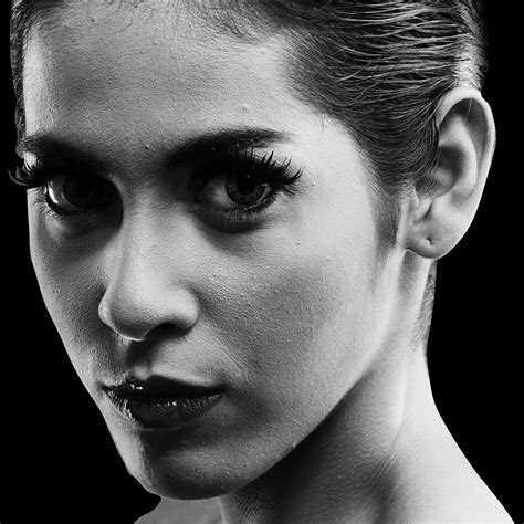 Grayscale Photography Woman Women Face Portrait Emotions Skin