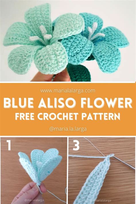 Blue Aliso Flower Free Simple Crochet Pattern Artofit