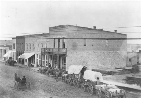 Lewistown Montana Wagons At Carsons Saloon Montana History Portal