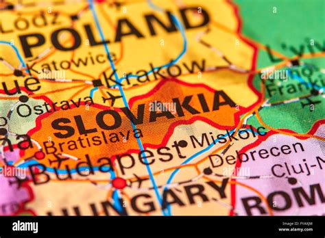 Slovakia Europe Map Hi Res Stock Photography And Images Alamy